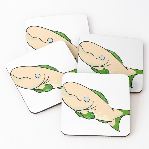 Item preview, Cute happy green fin fish designed and sold by kukulgraphics.