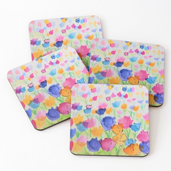 Item preview, Tulip field-soft floral pattern Redbubble clothing, home and living accessories By Winnie Tam designed and sold by Winnie Tam.