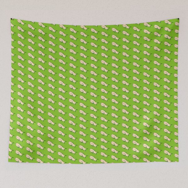 Item preview, Cute happy green fin fish designed and sold by kukulgraphics.