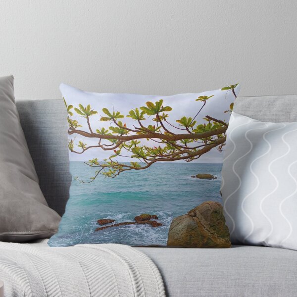 Item preview, Calm Beach | Blue Green Water | Rocks | Waves | Bombinhas Beach | Brazil designed and sold by iwaya-bazaar.