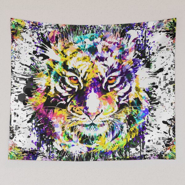 Item preview, Tiger - Tiger Head - Artistic Tiger Portrait designed and sold by BigWildKiwi.