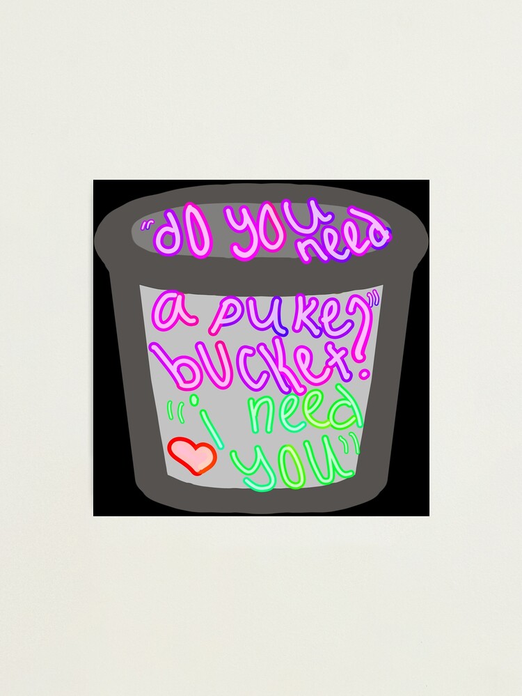 I Need You- Puke Bucket? S18E3 Sticker for Sale by bachinparamour
