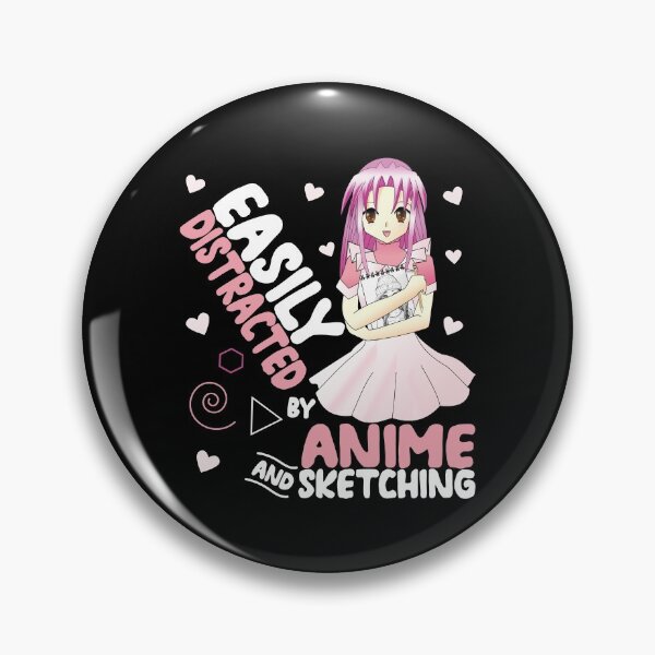 Item preview, Easily Distracted by Anime and Sketching Funny Anime designed and sold by Estrytee.