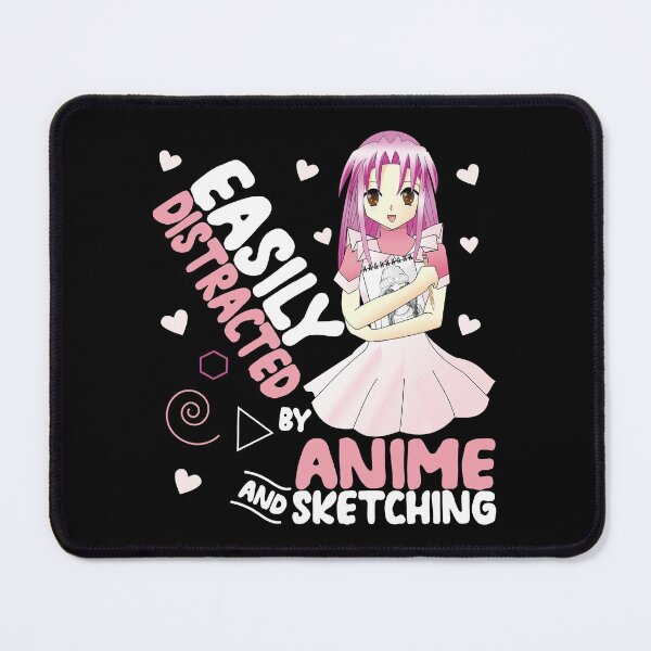 Item preview, Easily Distracted by Anime and Sketching Funny Anime designed and sold by Estrytee.