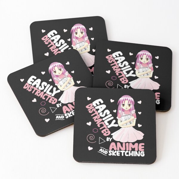 Item preview, Easily Distracted by Anime and Sketching Funny Anime designed and sold by Estrytee.