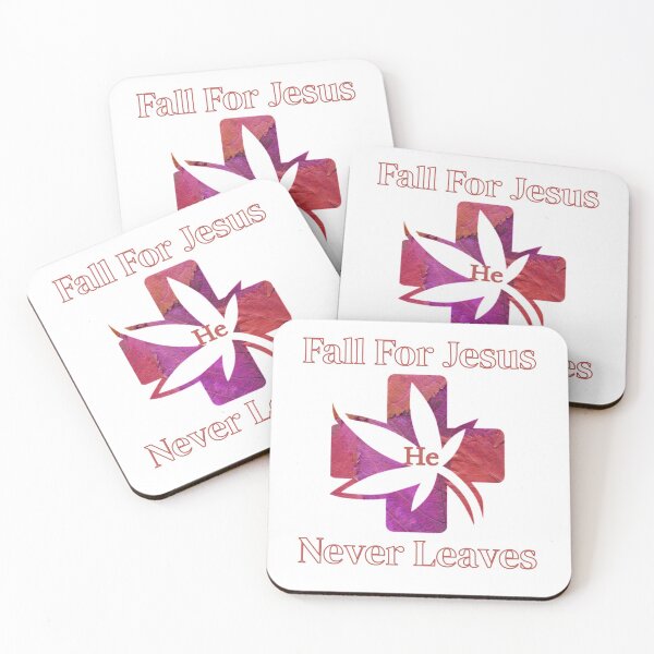 Item preview,   Fall For Jesus He Never Leaves designed and sold by Peggy Lindstrom.