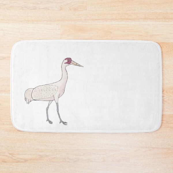 Item preview, Whooping Crane bird species watercolor art designed and sold by TheWaterBirds.