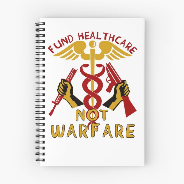Item preview, Fund Healthcare Not Warfare - Anti War, Anti Imperialist, Medicare For All, Socialist, Leftist designed and sold by SpaceDogLaika.