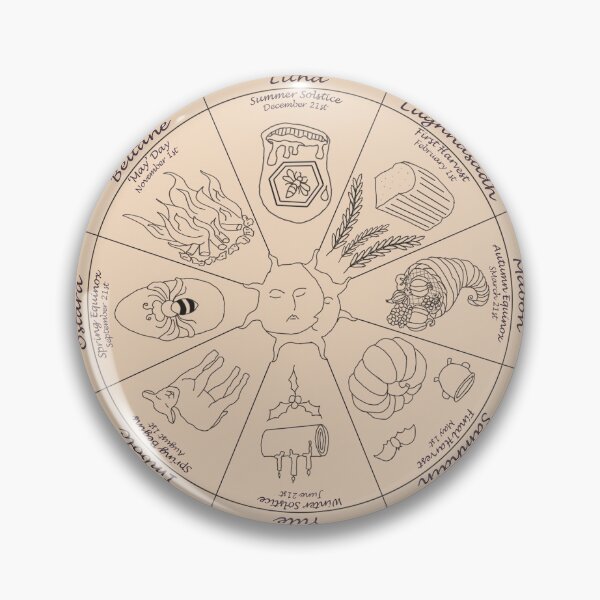 Item preview, Pagan Wheel of the Year (Sepia) designed and sold by sapiensfelis.