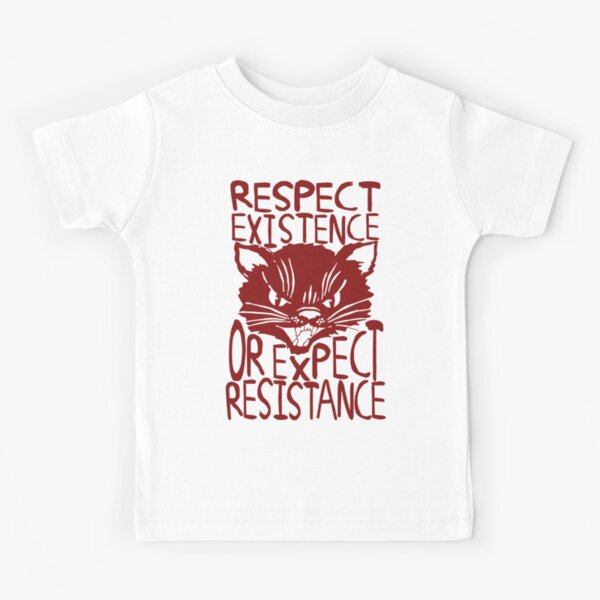 Item preview, Respect Existence Or Expect Resistance - Sabo Tabby, Punk, Leftist, Socialist  designed and sold by SpaceDogLaika.