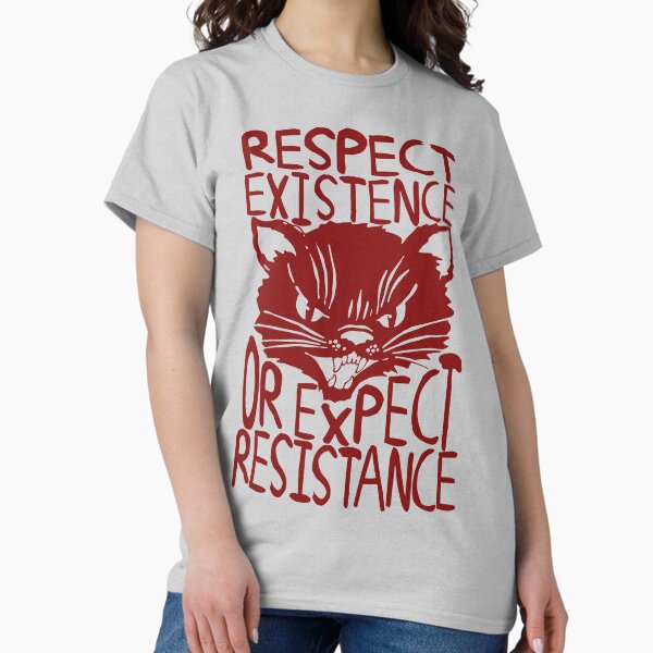 Item preview, Respect Existence Or Expect Resistance - Sabo Tabby, Punk, Leftist, Socialist  designed and sold by SpaceDogLaika.