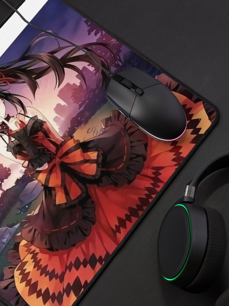 Cute Tokisaki Kurumi Anime Mousepad Tappetino Mouse Gaming Accessories Mouse  Mat Non-slip Mouse Pad RGB LED Mausepad Padmouse - AliExpress