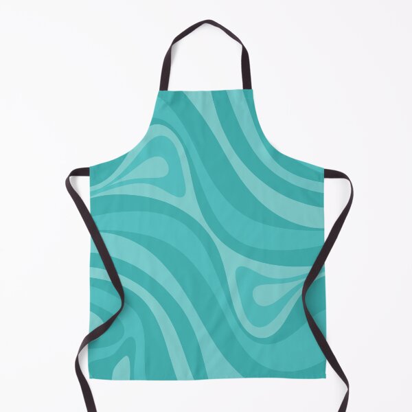 Item preview, New Groove Retro Liquid Swirl Abstract Pattern in Turquoise Teal designed and sold by kierkegaard.