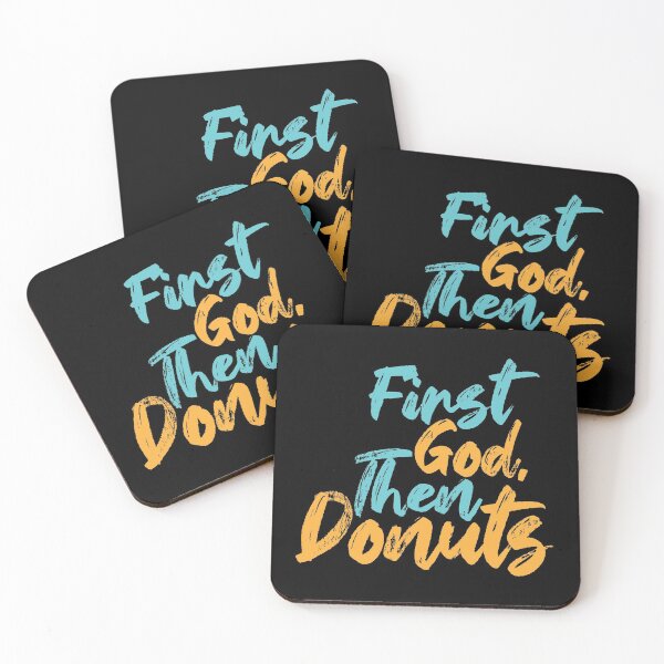 Item preview, First God Then Donuts designed and sold by Creatively Torn.