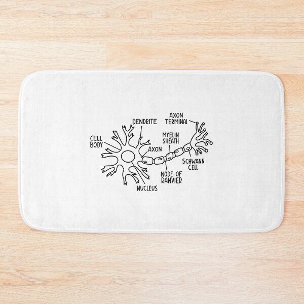Item preview, Hand Drawn Neuron Diagram In Black designed and sold by SofiaSava01.
