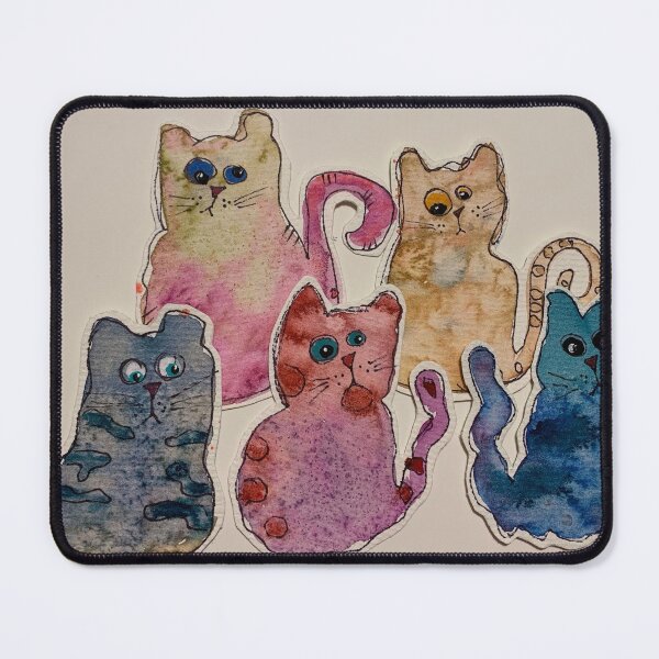 Item preview, Rainbow Kitties  Watercolor designed and sold by MailingJoy.