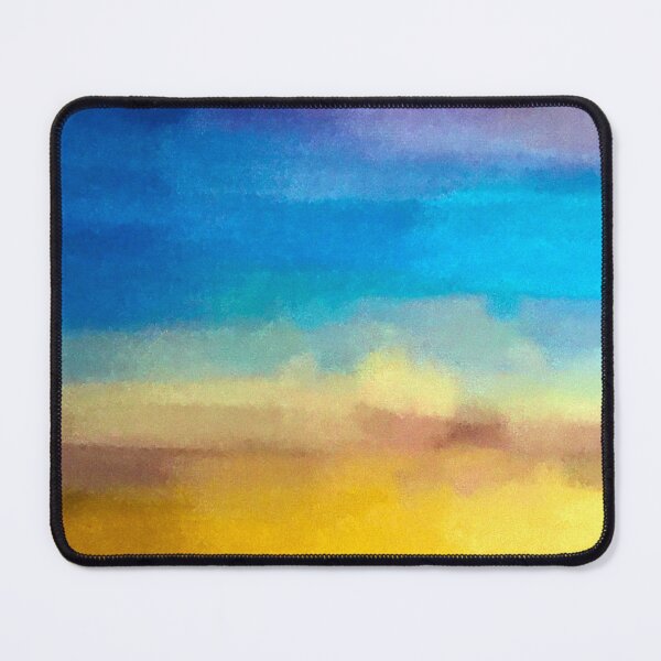 Item preview, Golden-Hues Sandy Beach With Blue Ocean Sky Abstract designed and sold by DEC02.