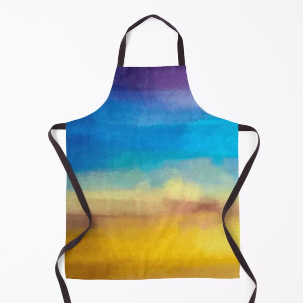 Item preview, Golden-Hues Sandy Beach With Blue Ocean Sky Abstract designed and sold by DEC02.