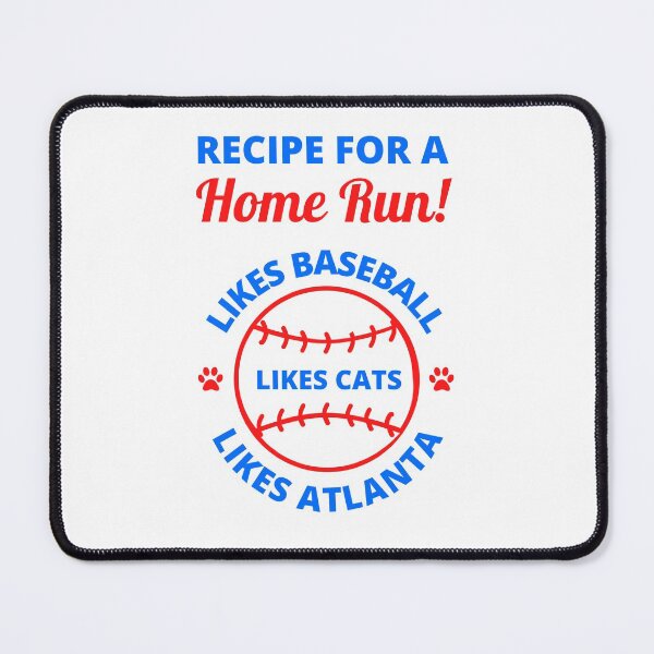 Item preview, Baseball, Atlanta and Cat Lover Home Run designed and sold by appareltolove.