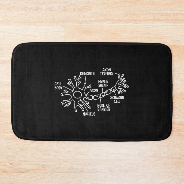 Item preview, Neuron Diagram In White designed and sold by SofiaSava01.