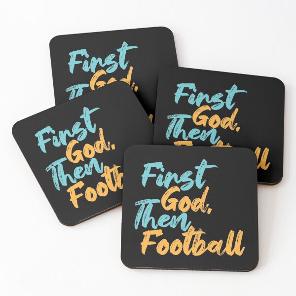 Item preview, First God Then Football designed and sold by Creatively Torn.