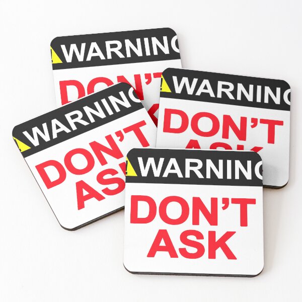 Item preview, WARNING Don't Ask sign design art  designed and sold by SumoShark.