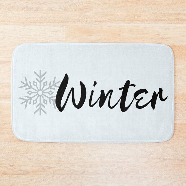 Item preview, Silvery Blue Winter Snowflake Lettering designed and sold by andmarstan.