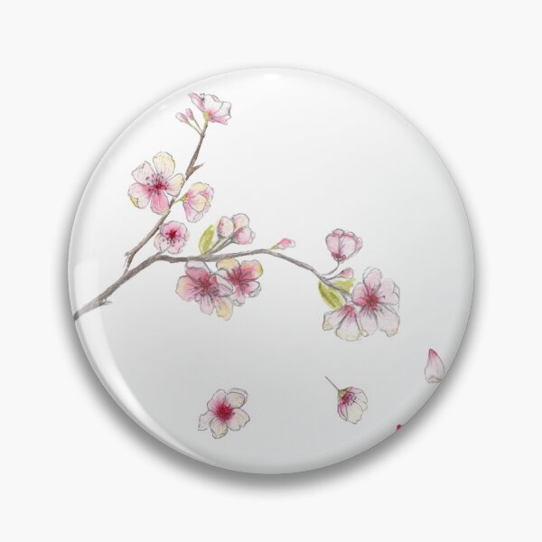 Item preview, Watercolour Cherry Blossoms on White designed and sold by Christelle Heyns.