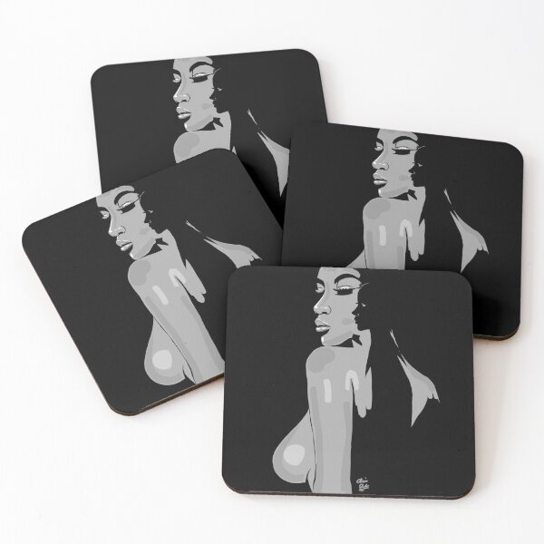 Item preview, Abstract black woman phone art designed and sold by MobilePhoneArts.