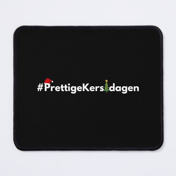 Item preview, Hashtag Prettige Kerstdagen - Merry Christmas in Dutch - Santa Hat, tree designed and sold by HashtagZone.