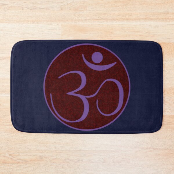 Artikelvorschau, OM-Logo - Lila auf Rot entworfen und verkauft von Fractal Journeys, etc. .