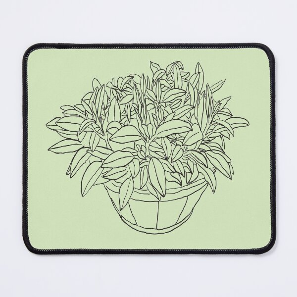 Aperçu de l'œuvre Agneau Oreille Plante Lineart créée et vendue par sapiensfelis.