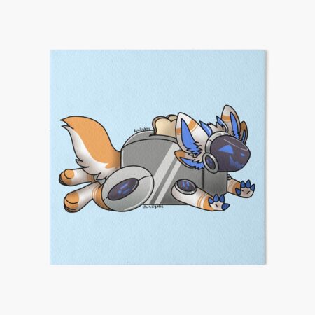 Lemondrop the Protogen Art Board Print for Sale by Fursumi