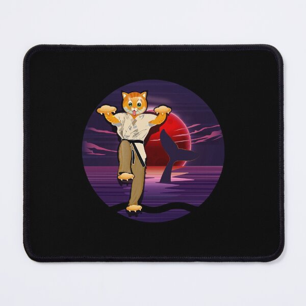 Item preview, Karate Cat a Red Moon Ocean View designed and sold by Lighvision.