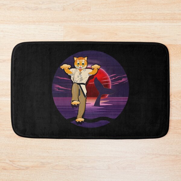 Item preview, Karate Cat a Red Moon Ocean View designed and sold by Lighvision.
