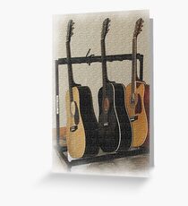 Trio Of Guitars Greeting Card