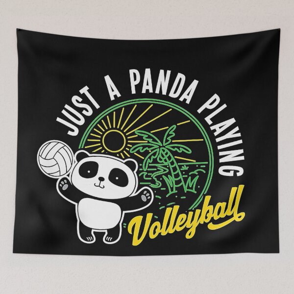 Item preview, Just A Panda Playing Volleyball  Funny Animal Lover Gift  designed and sold by Volleyball1x3fg.