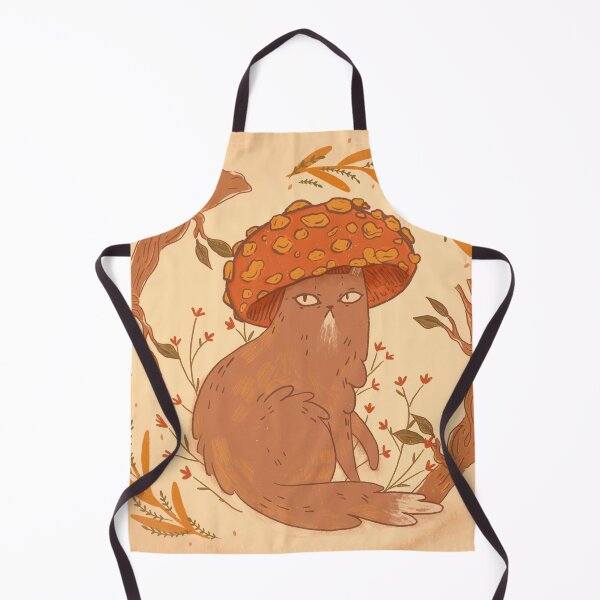 Item preview, Cat Wondering In Mushroom Land designed and sold by Rania Younis.