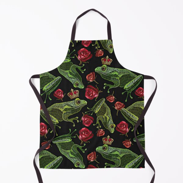 Item preview, Embroidery Frog Crown Rose designed and sold by ConcorStore.