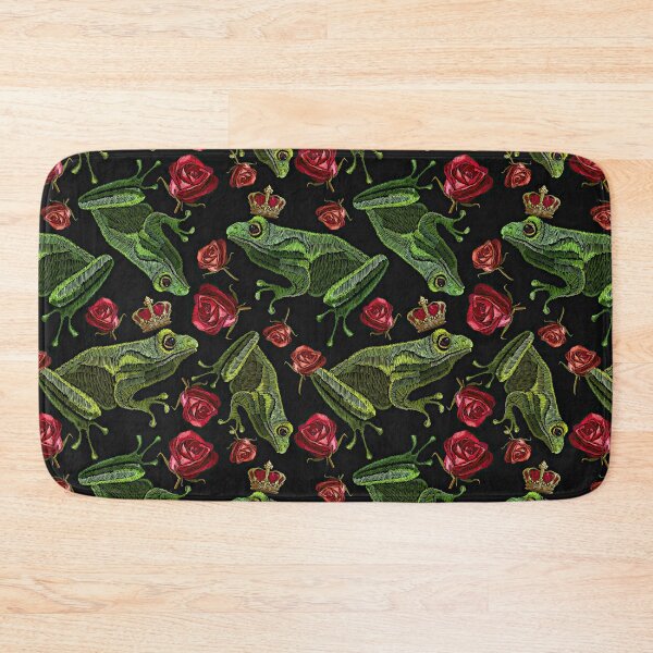 Item preview, Embroidery Frog Crown Rose designed and sold by ConcorStore.