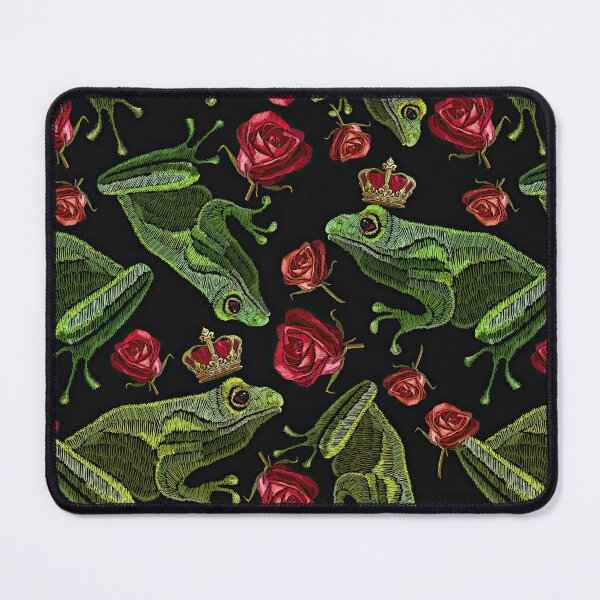 Item preview, Embroidery Frog Crown Rose designed and sold by ConcorStore.