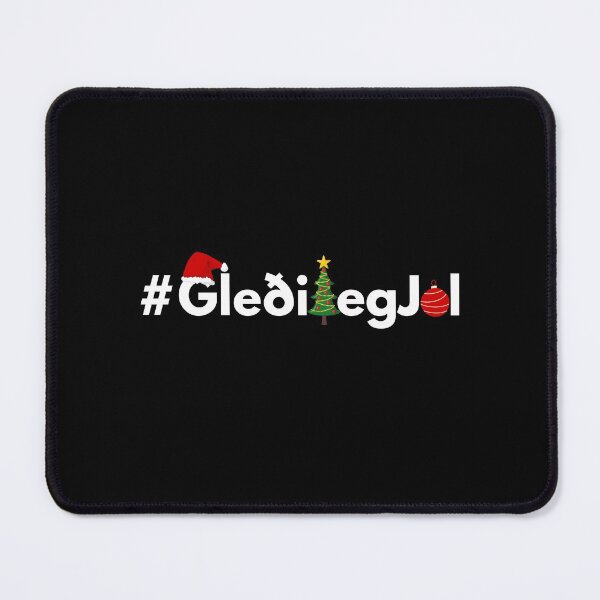Item preview, Hashtag Gleðileg Jól - Merry Christmas in Icelandic - Santa Hat, tree designed and sold by HashtagZone.