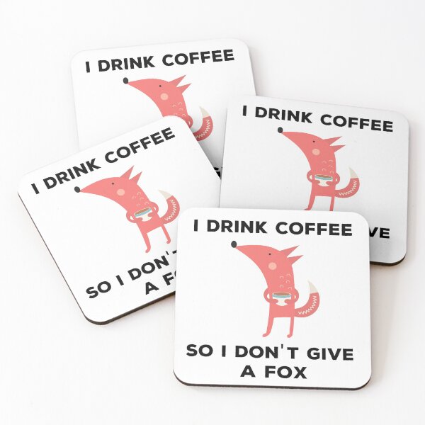 Item preview, Running Foxes. I Drink Coffe So I Dont Give A Fox. designed and sold by A-priori.