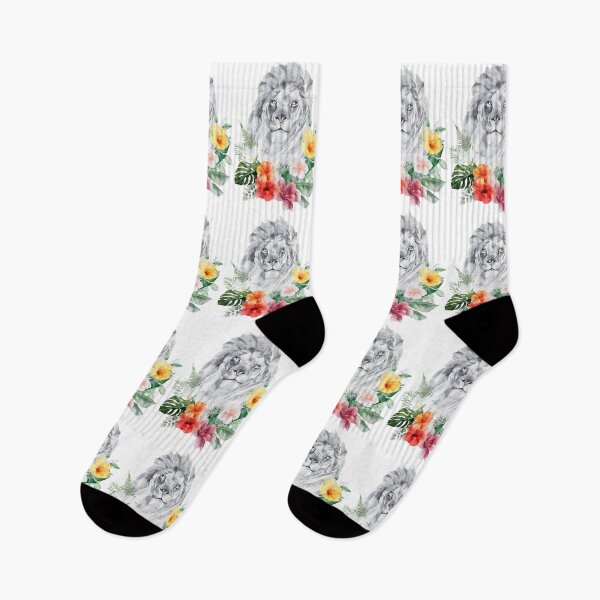 Item preview, Lion and nature floral t-shirt designed and sold by marmothel.