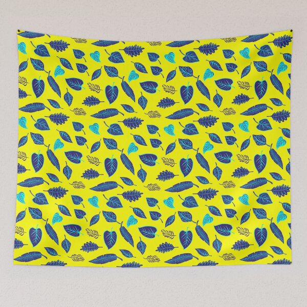 Item preview, Blue Magic Leaves Pattern designed and sold by RafaelLima7.