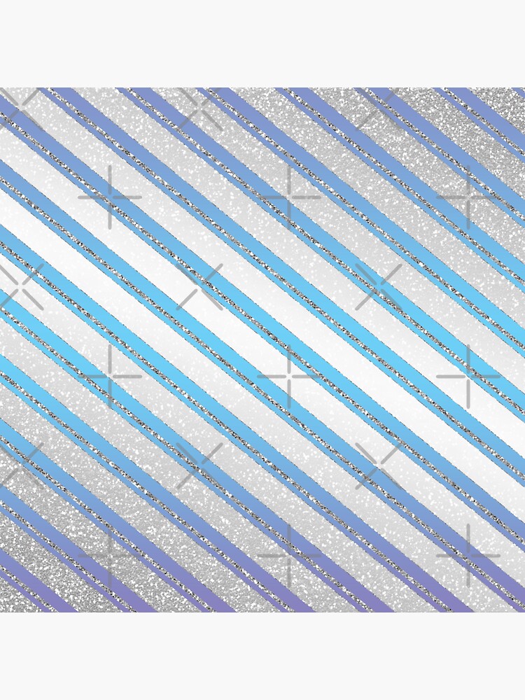 Blue stripes with glitter by pnkpopcorn