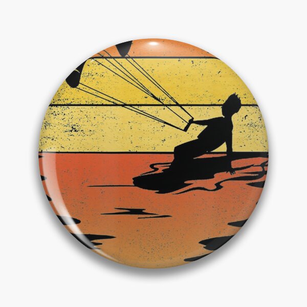 Artikelvorschau, Kitesurfen Retro Sonnenuntergang 70er Vintage Kiteboarding entworfen und verkauft von IrenaKurz.