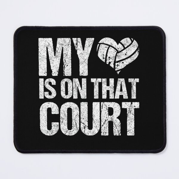 Item preview, My Heart Is On That Court Volleyball Mom Distressed designed and sold by Volleyball1x3fg.