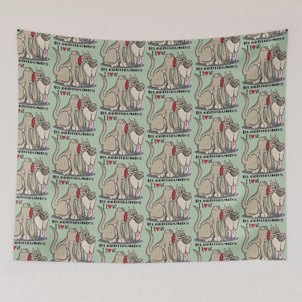 Item preview, I Love Bloodhounds designed and sold by JohnnyPraize.