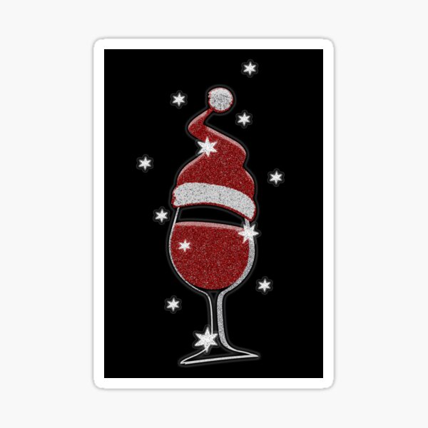  72 Pieces Christmas Wine Glass Stickers Christmas Wine